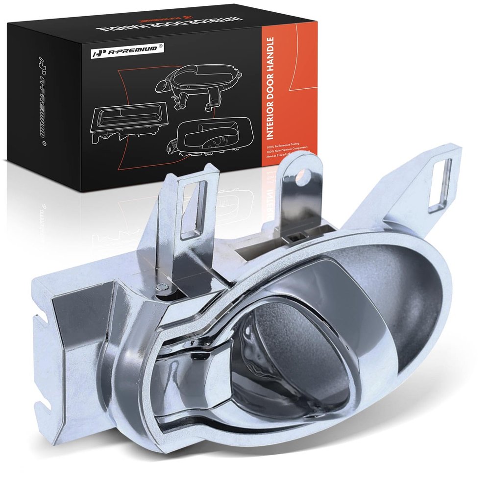 A-Premium Front or Rear Left Driver Side Interior Door Handle Compatible with Nissan Cube 2009-2014, Chrome, Replace# 80671-1FA1B, 806711FA1B