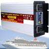 1000W/1600W/2200W/3000W/3500W/4000W/5000W/5500W/6000W/8000W/12000W Pure Sine Wave Power Inverter 12V/24V/48V/60V/72V dc to ac 110V/230V with 2 Socket, LCD Display, for RV,6000W-12Vto110V view 1