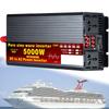 1000W/1600W/2200W/3000W/3500W/4000W/5000W/5500W/6000W/8000W/12000W Pure Sine Wave Power Inverter 12V/24V/48V/60V/72V dc to ac 110V/230V with 2 Socket, LCD Display, for RV,5000W-60Vto110V view 1