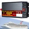 1000W/1600W/2200W/3000W/3500W/4000W/5000W/5500W/6000W/8000W/12000W Pure Sine Wave Power Inverter 12V/24V/48V/60V/72V dc to ac 110V/230V with 2 Socket, LCD Display, for RV,3500W-24Vto110V view 1