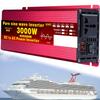 1000W/1600W/2200W/3000W/3500W/4000W/5000W/5500W/6000W/8000W/12000W Pure Sine Wave Power Inverter 12V/24V/48V/60V/72V dc to ac 110V/230V with 2 Socket, LCD Display, for RV,3000W-24Vto220V view 1