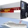 1000W/1600W/2200W/3000W/3500W/4000W/5000W/5500W/6000W/8000W/12000W Pure Sine Wave Power Inverter 12V/24V/48V/60V/72V dc to ac 110V/230V with 2 Socket, LCD Display, for RV,12000W-72Vto110V view 1