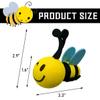 Gasedin Bee Car Antenna Toppers, Automotive Roof Lovely Face Bumble Bee Antenna Balls Stickers Decor, EVA Funny Cute Honey Bee Antenna Hat for Vehicles, Universal Car Accessories (Blue, Blink) view 2