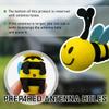 Gasedin Bee Car Antenna Toppers, Automotive Roof Lovely Face Bumble Bee Antenna Balls Stickers Decor, EVA Funny Cute Honey Bee Antenna Hat for Vehicles, Universal Car Accessories (Blue, Blink) view 3