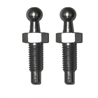 Qty (2) Ball Studs 10mm M8 X 1.25 Heavy Duty Thread Zinc Automotive Marine Lift Supports