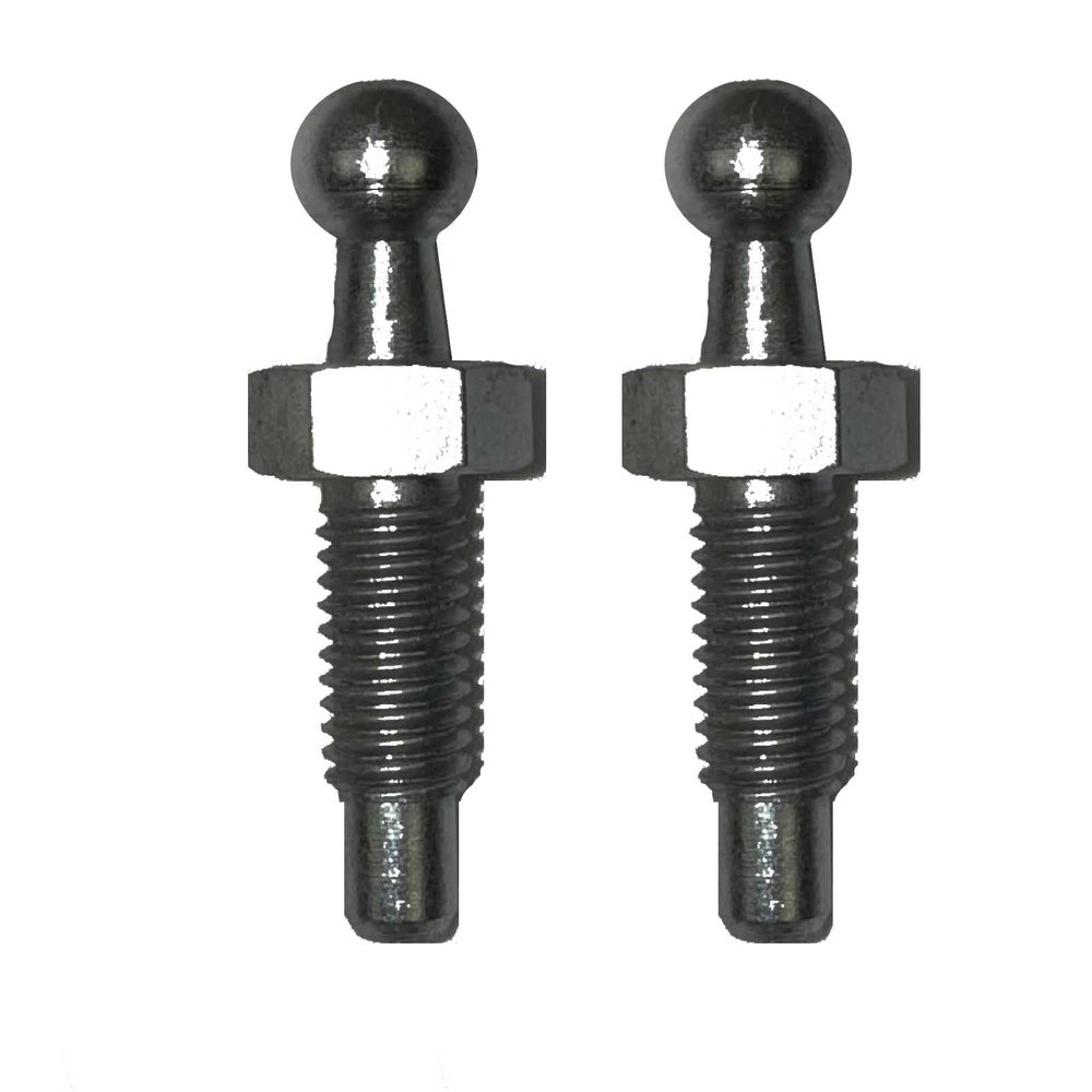 Qty (2) Ball Studs 10mm M8 X 1.25 Heavy Duty Thread Zinc Automotive Marine Lift Supports