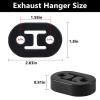 BFXM Exhaust Rubber Hanger, rubber muffler hangers. Rubber Insulator Bushing Mount, rubber exhaust mounts with 2 Holes 0.47 Inch, Universal Fit view 2