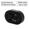 BFXM Exhaust Rubber Hanger, rubber muffler hangers. Rubber Insulator Bushing Mount, rubber exhaust mounts with 2 Holes 0.47 Inch, Universal Fit view 3