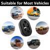 BFXM Exhaust Rubber Hanger, rubber muffler hangers. Rubber Insulator Bushing Mount, rubber exhaust mounts with 2 Holes 0.47 Inch, Universal Fit view 4