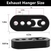 Exhaust Rubber Hanger, rubber muffler hangers. Rubber Insulator Bushing Mount, rubber exhaust mounts with 4 Holes 0.47 Inch, Universal Fit view 2
