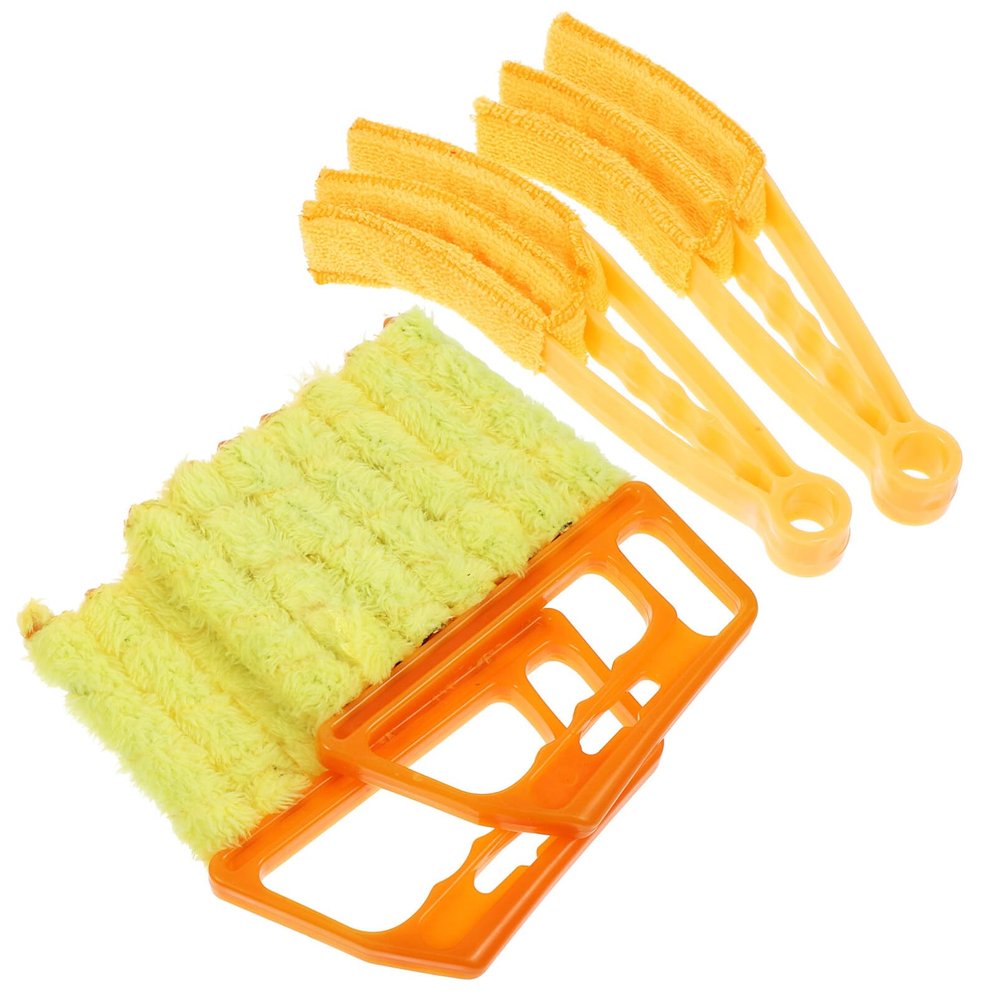 Luxshiny 4pcs Window Blind Cleaner Brush Reusable Duster Tools for Air Conditioner Blinds Cleaning Lightweight Portable Design for Easy Storage Use for Awnings More