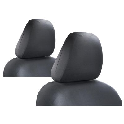 Luminuti 2 Pcs Universal Car Headrest Cover, Black Polyester Headrest Covers for Car, Head Rest Protector Fabric Coverings for Car Truck Auto (Dark Grey), LUMTZY033DKGR-2PCS