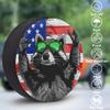 Spare Tire Cover for RV Trailer, American Flag Raccoon Tire Covers Universal Fit for Travel Trailer Camper Jeep RV SUV Truck Waterproof Wheel Cover (17 inch for Diameter 31 - 33) view 3