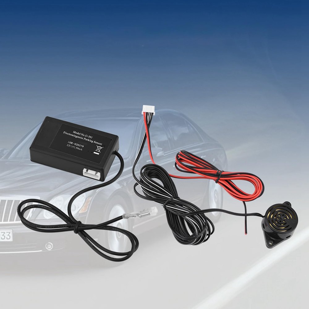 Electromagnetic Induction Reverse Parking Sensor System for Cars Trucks RV Vehicles with Concealed Installation Hidden Design Safety Alarm