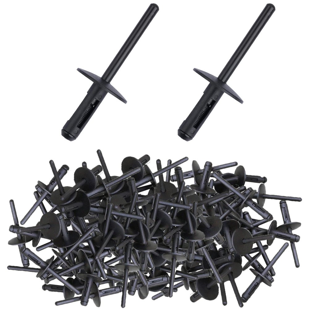 140Pcs Nylon Pop Rivets, Fender Liner Bumper Cover Wheel Arch Trim Cover Nylon Expanding Rivets for BMW 51777171004 X1 X3 X4 X5 X6 Series, Auto Body Retainer Replacement Plastic Rivet Clip