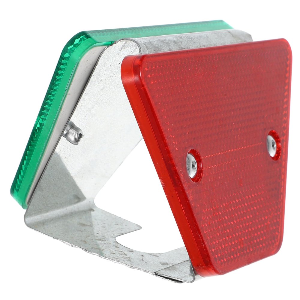JECOMPRIS Reflective Driveway Marker Sided Road Reflector for Enhanced Safety High Visibility Reflective Design Multi-functional Use for Various Barriers Weather Resistant Construction