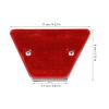 JECOMPRIS Reflective Driveway Marker Sided Road Reflector for Enhanced Safety High Visibility Reflective Design Multi-functional Use for Various Barriers Weather Resistant Construction view 2