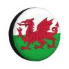 Welsh Flag Spare Tire Cover National Flag Patriotic Tire Cover Wheel Protectors Weatherproof Universal Wheel Cover for Trailer Rv SUV Truck Camper Travel Trailer 17 Inch view 1
