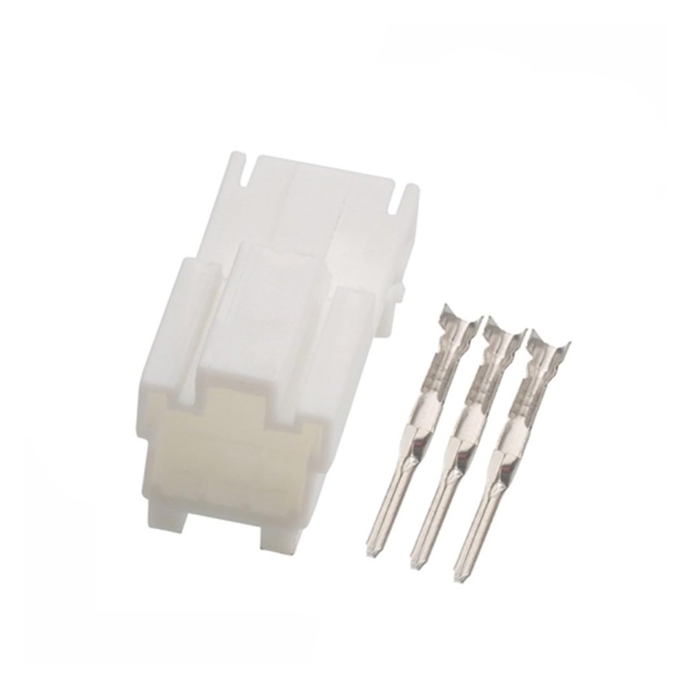 KOOFUR 2/5 Set 3 Pin 7122-8335 Wire Harness Connector Automotive Lamp Female Male Socket with Terminal Car DJ7032Y-2-11(Male,2 Set)