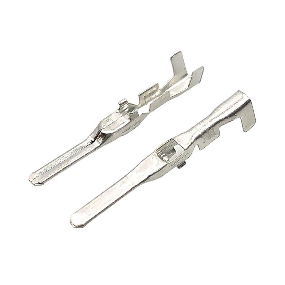 DLAHPJPT automotive electrical connectors 50 Pcs ABS Sen/*sor Fog Lamp Automotive Connector Splice Terminal Crimp Pins PB625-02027 PB621-02020 DJ616-2.2A DJ625-2.2A B(Male,50 pcs)