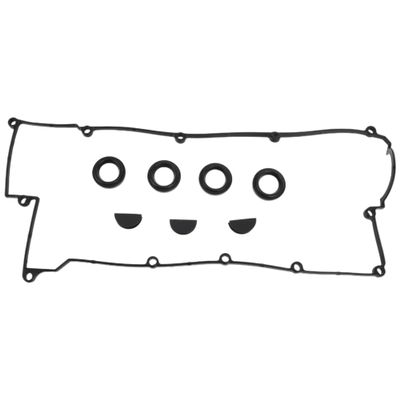 A ABSOPRO Valve Cover Gasket No.2244123800 with Spark Plug Seal Cylinder Head Valve Seal Gasket for Kia Sportage 2.0L 2005-2010 for Hyundai Elantra 2003-2012 Black Rocker Cover Gasket