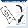 Hihaha No.LR010882 Valve Cover Gasket with Spark Plug Seals for Land Rover Defender 110 2022-2023 / Cylinder Head Valve Seal Gasket/Durable Rubber Rocker Cover Gasket / 1 Set view 4