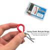 Yoliko 10 Pcs Heavy Duty Hitch Pins Clip R Clips Spring Retaining Wire Hair Pins Cotter Pin Strong Spring Rubber-Coated Grip R Clip for Trailer Tractors Mower Carts Truck Pin Clip M3x60mm view 4