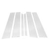 Partuto Door Pillar Window Trim - Car Front Rear Left Right Side Anti Scratch Sticker - for Mercedes-Benz M-Class 2006-2011 Plastic Chrome Silver Tone - 6 Pcs view 1