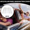 Partuto Door Pillar Window Trim - Car Front Rear Left Right Side Anti Scratch Sticker - for Mercedes-Benz M-Class 2006-2011 Plastic Chrome Silver Tone - 6 Pcs view 2