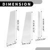 Partuto Door Pillar Window Trim - Car Front Rear Left Right Side Anti Scratch Sticker - for Mercedes-Benz M-Class 2006-2011 Plastic Chrome Silver Tone - 6 Pcs view 4