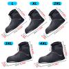 Amengsen Rain Overshoes Waterproof Shoes Boots Covers Footies Mudsavers Feet Gaiters Men Women for Rain Snow Mud Sand Dust (Black, 4XL) view 2