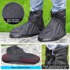Amengsen Rain Overshoes Waterproof Shoes Boots Covers Footies Mudsavers Feet Gaiters Men Women for Rain Snow Mud Sand Dust (Black, 4XL) view 4