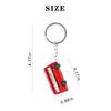 apvok Keychain - 3D Double-Decker Key Chains,British Landmark Die-cast Keyrings,Decor Accessories for Bag Handbag Wallet (Red London Bus) view 2