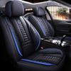 Full Coverage 5 Car Seat Covers for Acura RDX 2023, Non-Slip Front and Rear Split Bench Seat Cushion Waterproof Seat Cover Accessories (Black and Blue, Full Set) view 1