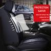 Custom Front Car Seat Cover for Acura RDX 2011, Breathable Leather Seat Cushion with Storage Pocket Airbag Compatible (Black, Front Pair) view 4