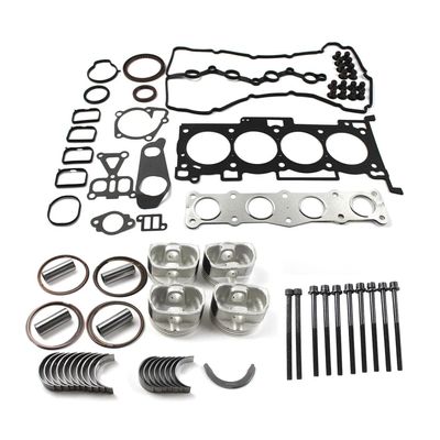 G4KE 2.4L Engine Overhaul Rebuild Kit Main & Rod Bearing Head Bolts Piston Gasket Bearings Set For 20910-2GL00