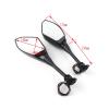 TYJPBUSA Motorcycle Rear View Mirrors for CBR600RR 2003-2017 CBR1000RR for GSXR 600 750 2004-2007 for CBR 250R 300R 500R Universal Motorcycle Rearview Side Mirror Rearview Mirrors view 4