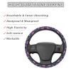Buyidec Cartoon Cute Funny Llama Steering Wheel Covers Anti-Slip Elasticity Car Accessories Steering Wheel Protector Universal 15 Inch for Cars SUV Vehicle Truck view 4