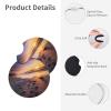 2 PCS Car Coaster for Cup Holders Universal Automotive Cup Mat Sun Rise On The Beach Cup Pad Mat 2.7" Waterproof Neoprene Non-slip Cup Holder Coasters for Car Interior Accessories view 3