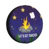 YIWUOUFA Spare Tire Cover Let's Get Toasted Weatherproof Dustproof Wheel Covers Universal Fits for Trailer RV SUV Camp Travel 14"" 15"" 16"" 17"" Inch TCA547 view 1