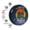 YIWUOUFA Spare Tire Cover I Hate Pulling Out Weatherproof Dustproof Wheel Covers Universal Fits for Trailer RV SUV Camp Travel 14"" 15"" 16"" 17"" Inch TCA391 view 4