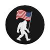 YIWUOUFA Spare Tire Cover Bigfoot American Flag Weatherproof Dustproof Wheel Covers Universal Fits for Trailer RV SUV Camp Travel 14"" 15"" 16"" 17"" Inch TCA532 view 2