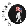 YIWUOUFA Spare Tire Cover Bigfoot American Flag Weatherproof Dustproof Wheel Covers Universal Fits for Trailer RV SUV Camp Travel 14"" 15"" 16"" 17"" Inch TCA532 view 4