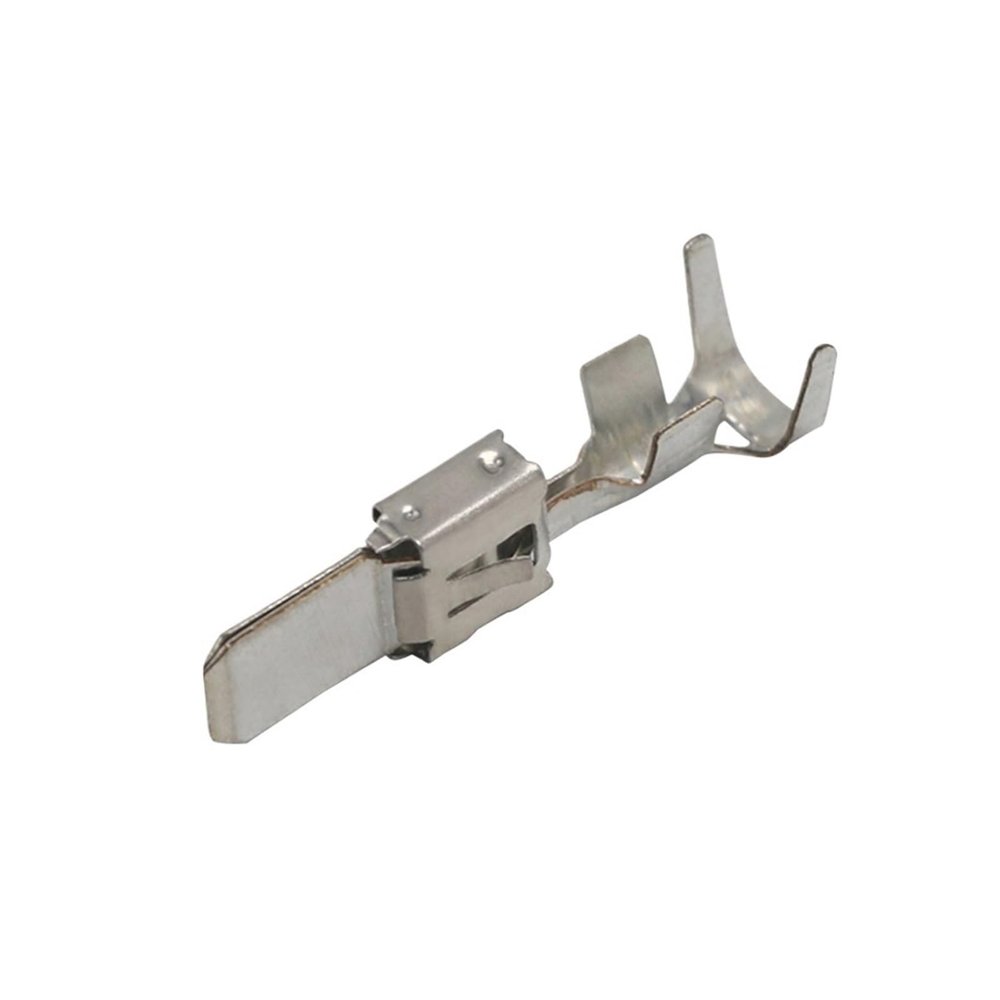 DLAHPJPT automotive electrical connectors 20 Pcs Automotive Crimp Wire Terminal Spade Male Electrical Connector Metal 6.3 MM Splice Pins 2-963736-1 1-968050-1 for DJ6116-6.3C G213(20 Pcs)