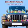 AKLOZYX 10 Pcs Duck Holder - 2024 Upgraded Air Vents - Dual Buckle Anti-Slip Rubber Duck Plug for Car Dash and Fixed Display,Duck Mounts Gift for Jeep Lover Excluding Rubber Duck (10), Black view 2
