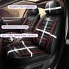 JIAMAOXIN Front Seat Covers for Subaru Forester 2014-2025 2026, First Row 2 Pcs Leather Car Seat Covers Cushion (2 Front Set, Black & Red) view 4