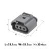 ARETV 1/5/10/10/20/50/100/Set 3-pin Crankshaft Sensor 3.5mm Female Connector, Compatible With 1J0973723G(1 SET_3P) view 4