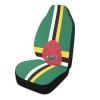 Ruhho Dominica Flag Front Car Seat Covers Set of 1, Bucket Seats Protector Decor Fit Most Vehicle, Cars, Sedan, Truck, SUV, Van view 2