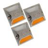 CHILDWEET 3pcs Aluminum Road Stud Lights Reflective Trail Markers Driveway Emergency Reflectors for Safety view 1
