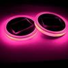 LED Coaster, Solar LED Cup Holder Lights LED Car Coasters Solar LED Car Cup Holder Mat Waterproof Bottle Drinks Coaster (Pink, 1 Pack) view 2